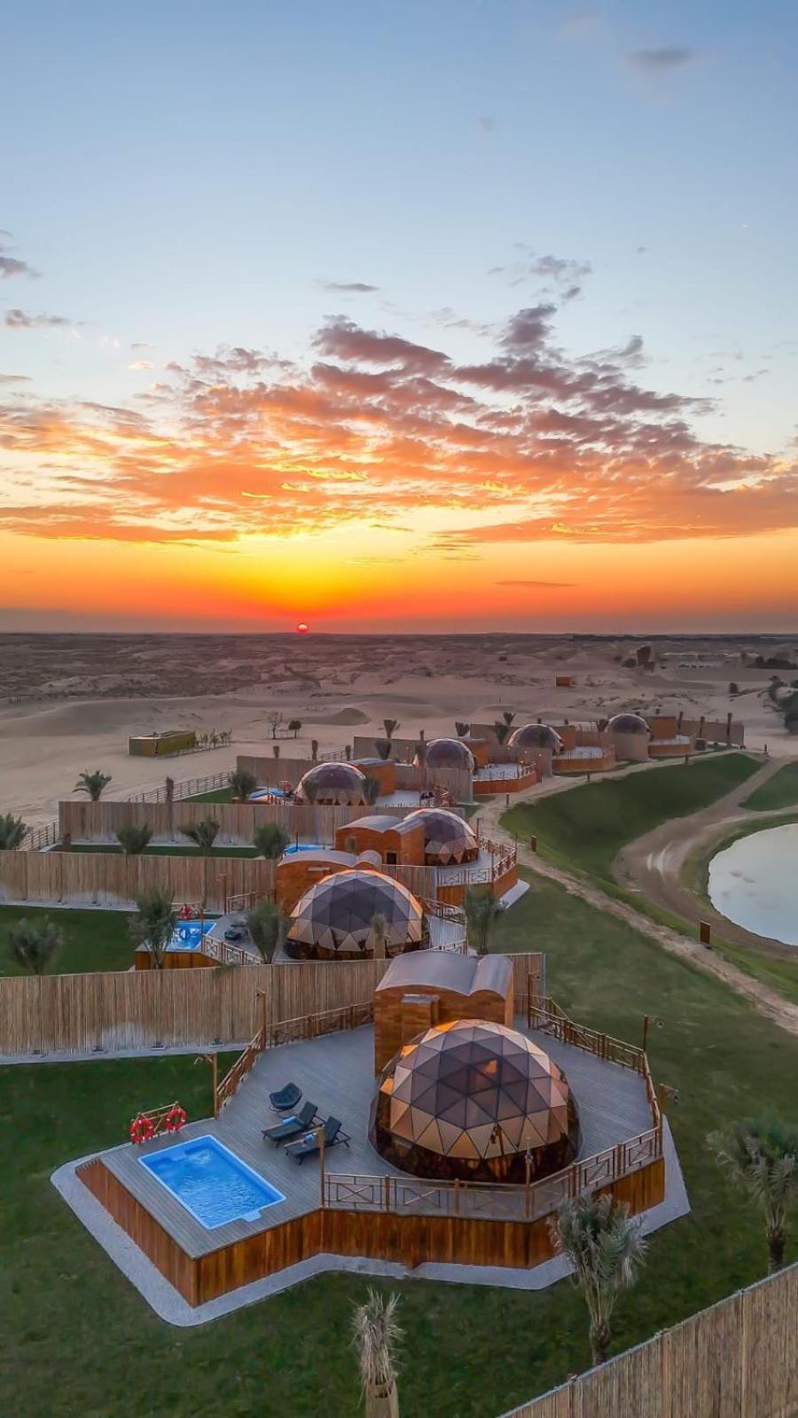 Al Marmoom Oasis Luxury Experiential Desert Resort Dubai Esterno foto